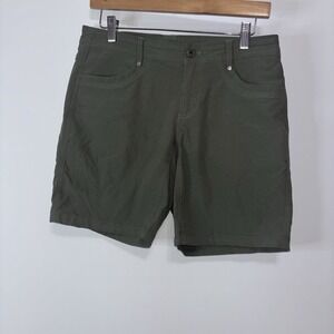 Kuhl Women Olive Green Hiking Shorts Durable Stretch Outdoor Size 6